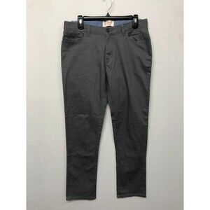 Penguin Men Flat Front Chino Pants Size 31x32 Cotton Blend Gray M209 -9